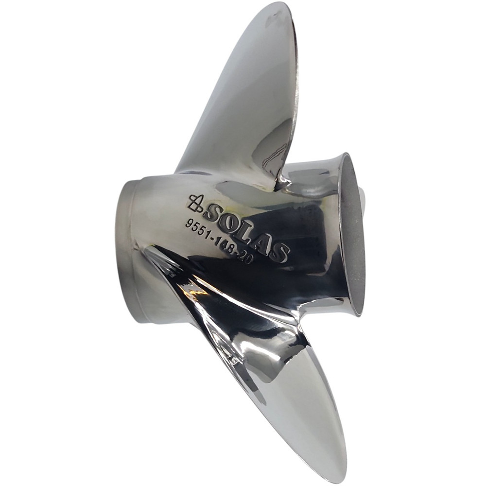 Honda 15 Tooth Spline Stainless Steel LH Propeller with RBX-107 Hub