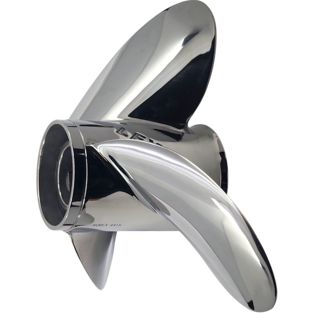 Honda 15 Tooth Spline Stainless Steel LH Propeller with RBX-107 Hub