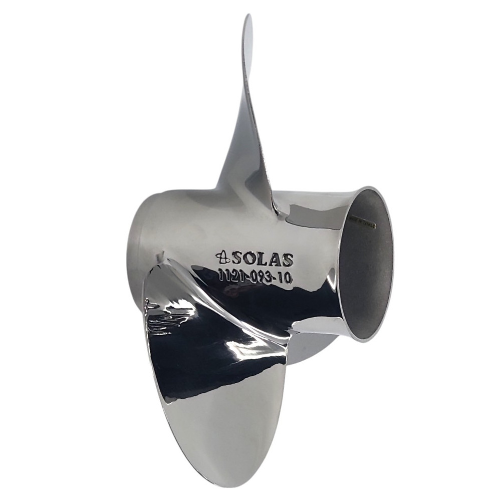 Solas Saturn stainless steel propeller for Parsun 8 Spline outboards