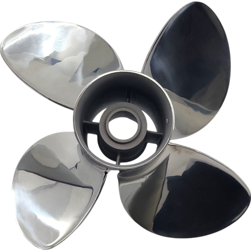 Solas Rubex HR 4 stainless steel propeller for Tohatsu 60-140HP 15 Spline outboards