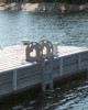 4-Step Premium Roto-Molded Flip Up Dock/Jetty Ladder DE2064F