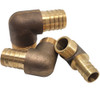 Bronze Hose Tail Elbows 3/8" up to 3"