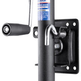 Sierra 054650-10 Deluxe Swivel Jockey Wheel Black - wheel and swivel mounting detail