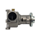 Hose connection and mounting flange detail of Sherwood 8M0148530 seawater pump