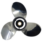 Evinrude 40-140HP Titan 3 Stainless Steel Propeller side profile Evinrude 40-140HP Titan 3 Stainless Steel Propeller side profile