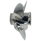 Evinrude 40-75HP Rubex C4 Stainless Steel Propeller side profile