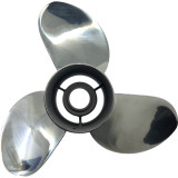Evinrude 90-300HP Rubex Hydro Stainless Steel RH Propeller side profile