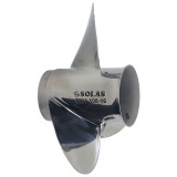 SOLAS New Saturn Stainless Steel 3 Blade Propeller for Honda 13 Spline Gearcase