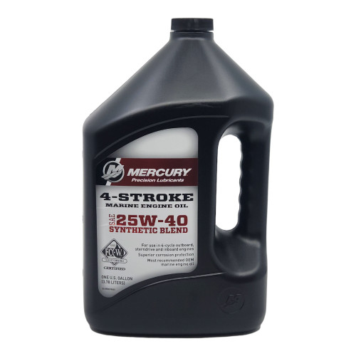 92-8M0078630 - Genuine Mercury 25w40 Synthetic Blend Engine Oil 3.78L