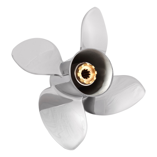 Mercury 9.9-25HP Stainless Steel 4 Blade Propeller Replacement Solas HR Titan 4 (3 Pitch Options)