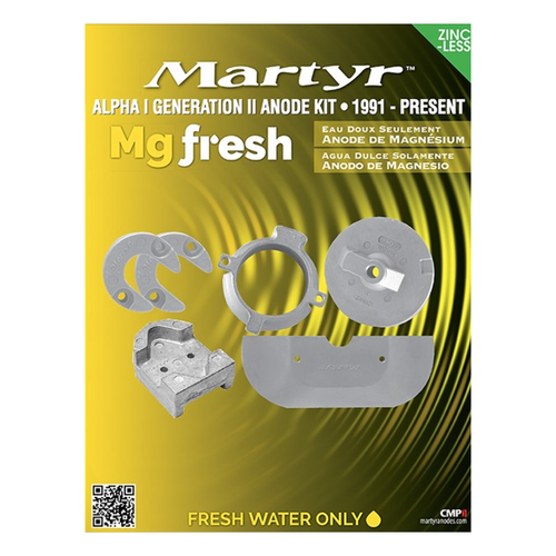 Aftermarket Mercruiser 888756Q03 Alpha 1 Gen 2  Magnesium Anode Kit Martyr CMALPHAKITM