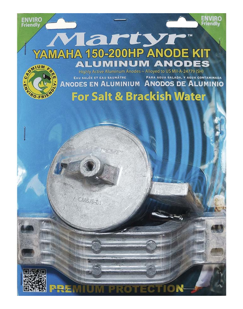 Aftermarket Yamaha 150-200HP Aluminium Anode Kit Martyr CMY150KITA