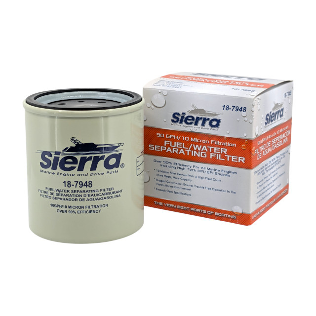 Sierra 18-7949 fuel filter element in retail packaging