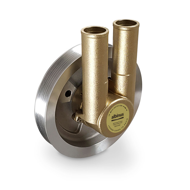 Albinus 05-01-041 seawater pump replacing Volvo Penta 21214599 for 3.0L, 4.3L, 5.0L and 5.7L engines