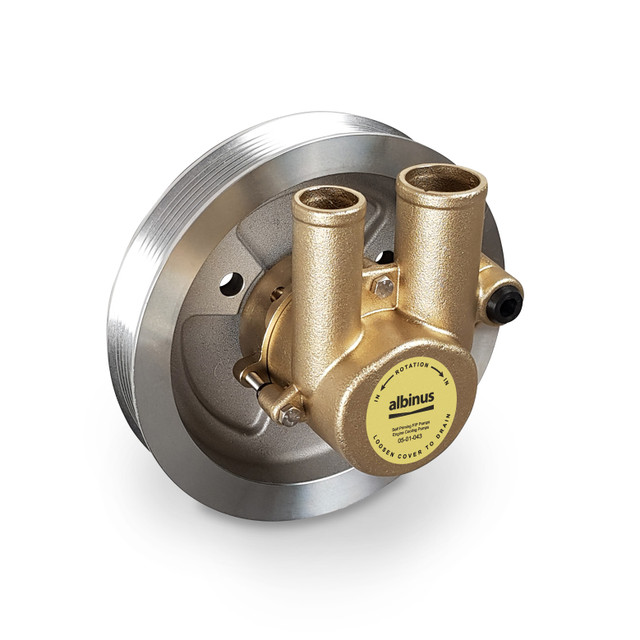 Albinus 05-01-043 seawater pump replacing Volvo Penta 21212799 for 4.3L, 5.0L and 5.7L engines