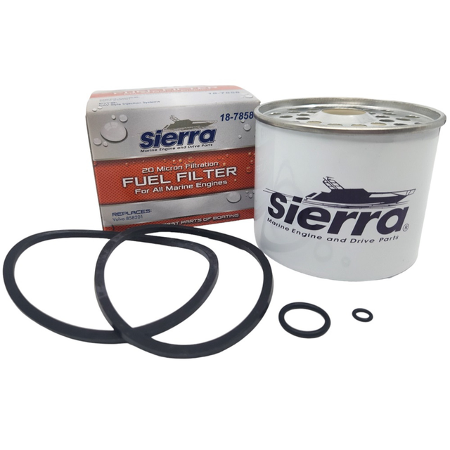Sierra 18-7858 Volvo Penta 3581078 Primary Fuel Filter CAV/Delphi 296 - filter element front view