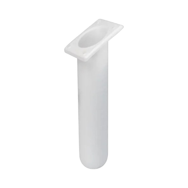 Relaxn White Flush Mount 30 Degree Square Top Rod Holder made from UV stabilised nylon with moulded gimbal Relaxn White Flush Mount 30 Degree Square Top Rod Holder made from UV stabilised nylon with moulded gimbal