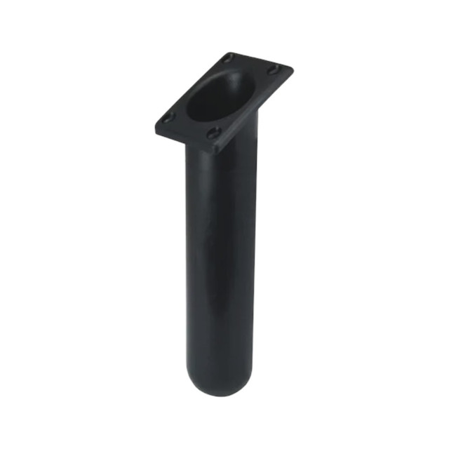 Relaxn Black Flush Mount 30 Degree Square Top Rod Holder made from UV stabilised nylon with moulded gimbal