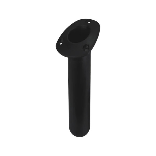 Relaxn Black Oval Top 30 Degree Flush Mount Rod Holder made from UV stabilised nylon Relaxn Black Oval Top 30 Degree Flush Mount Rod Holder made from UV stabilised nylon