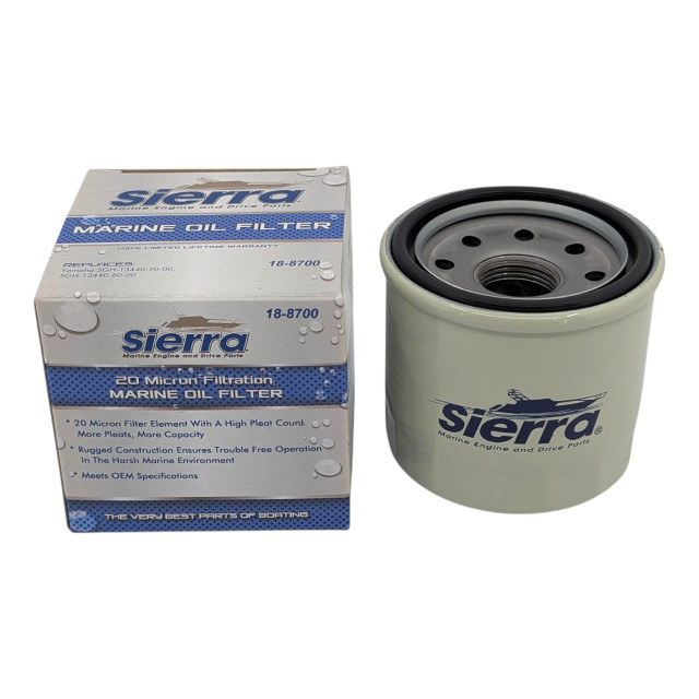 Sierra 18-8700 Yamaha Outboard 5GH-13440-90 Oil Filter - filter element front view