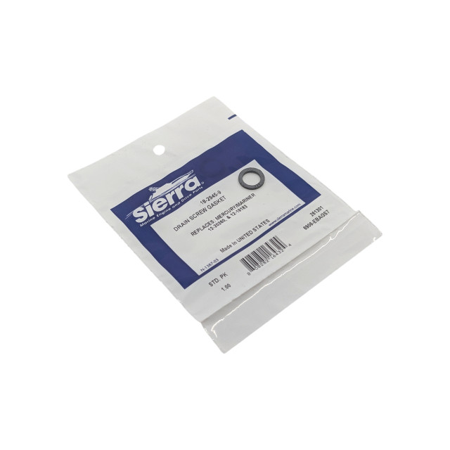 Sierra 18-2945 Mercury & Mercruiser Style Drain Plug Washer Gasket - gasket or seal