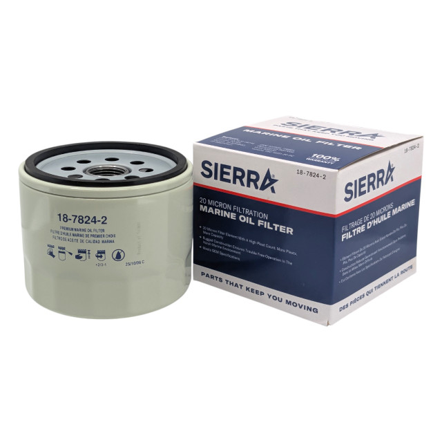 Sierra 18-7824-1-VP Volvo Penta 835440 Oil Filter - filter element front view