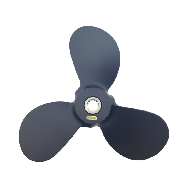 Evinrude 8-15HP Amita 3 Aluminium Propeller front view Evinrude 8-15HP Amita 3 Aluminium Propeller front view