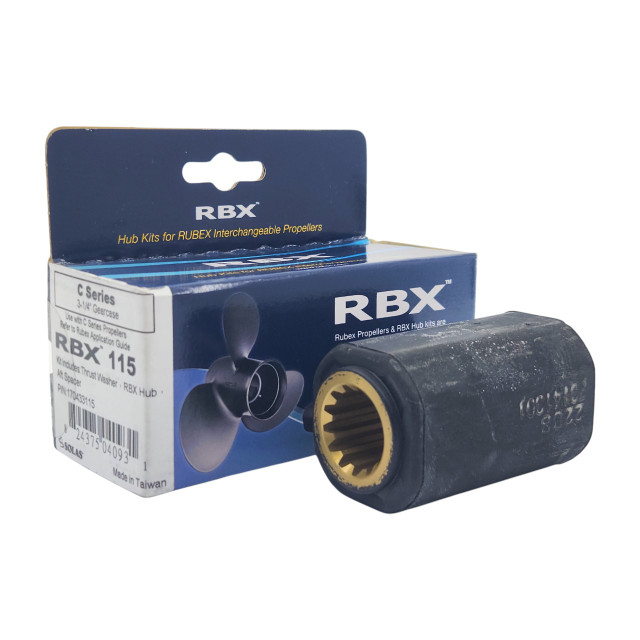 RBX-115 Evinrude 40-50HP Rubex Propeller Hub Kit front view RBX-115 Evinrude 40-50HP Rubex Propeller Hub Kit front view