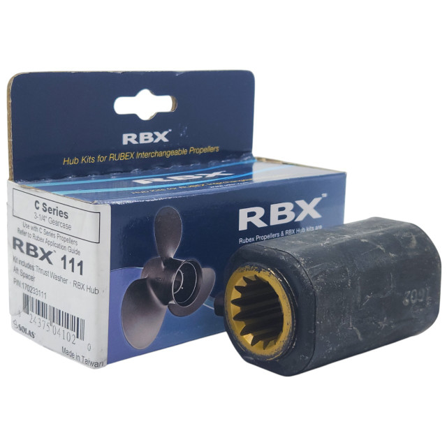 RBX-111 Johnson 40-75HP Rubex Propeller Hub Kit front view RBX-111 Johnson 40-75HP Rubex Propeller Hub Kit front view