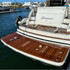 Boat tender storage system installed on yacht platform