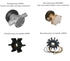 Compare your Kohler seawater pump to ensure the correct 9000K impeller kit