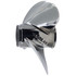 Evinrude 40-140HP Rubex NS 3 Stainless Steel RH Propeller showing large ear blade design