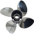 Johnson 45-140HP LH Rubex HR 4 propeller with improved stern lift and mid-range economy