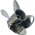 Johnson 90-300HP Rubex HR4 left-hand stainless steel propeller with 8 pitch options