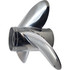 Aggressive camber and cupped blade design for Johnson 200-300HP Rubex 3 Pro L3 RH propeller
