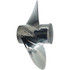 Precision-engineered Rubex 3 Pro L3 LH stainless steel propeller replacement for Johnson 200-300HP