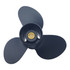 Durable 3-blade aluminium propeller with traditional rubber hub for small Mariner outboards