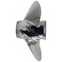 Stainless steel propeller for versatile use, suitable for 2-stroke & 4-stroke Mariner engines