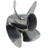 Force 75-140HP Rubex HR4 4-blade Stainless Steel Propeller front view