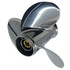 Stainless steel propeller with traditional rubber hub and all-around performance