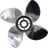 High rake & cupped HR4 LH Solas stainless propeller for Volvo Penta SX