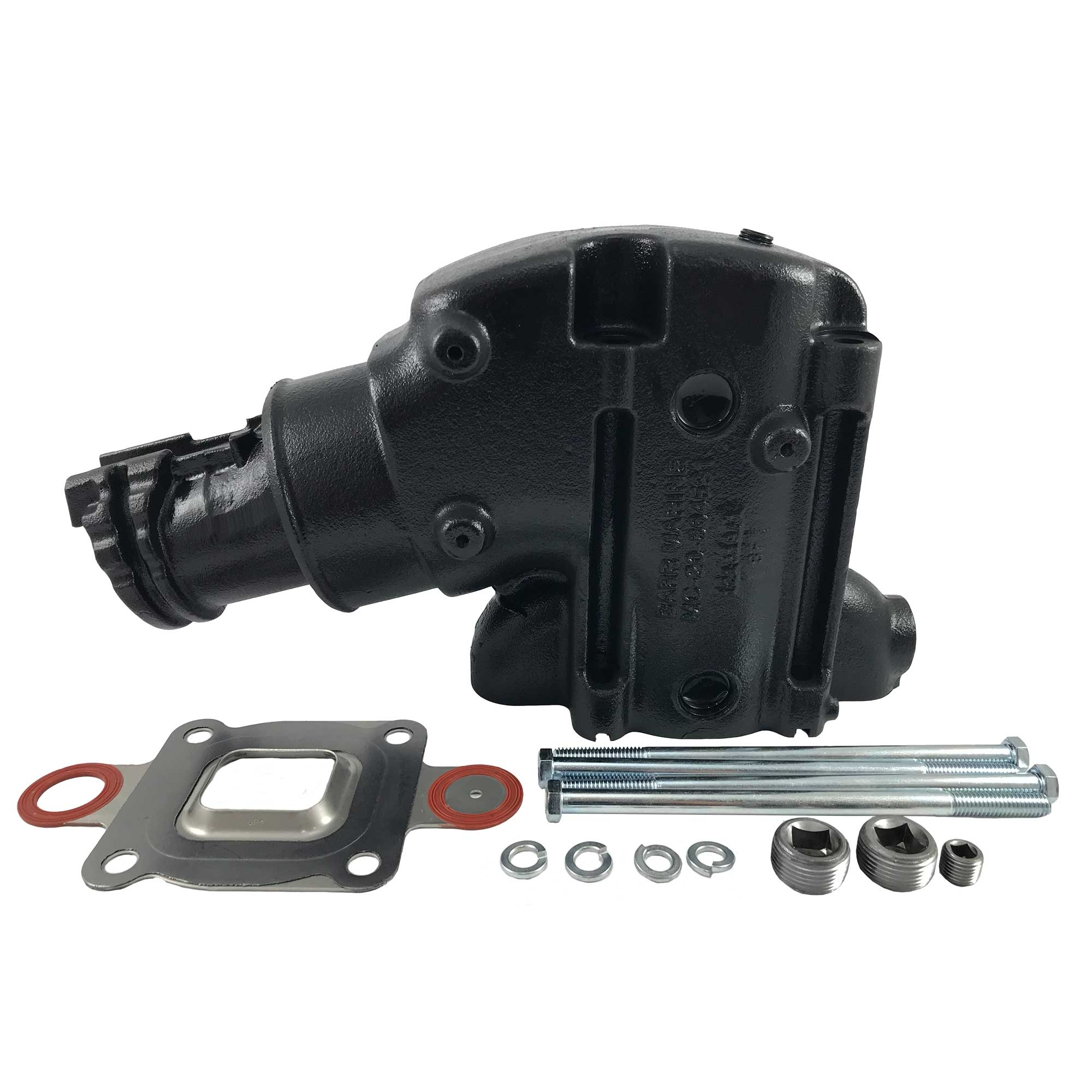 Aftermarket Mercruiser 4.3L V6 Barr Dry Joint Exhaust Manifold & 14