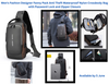 SNESH-Multifunctional Waterproof Fashion High Quality Password Shoulder Usb Slingbag Sport Crossbody Sling Chest Bag for Men