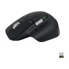 Logitech MX Master 3S Performance Wireless Mouse - Mouse - ergonomic - optical - wireless - Bluetooth, 2.4 GHz - Logitech Logi Bolt USB receiver - black