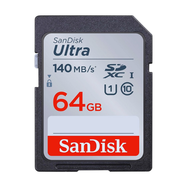 SanDisk – 64GB Ultra UHS-I SDXC 140MB/s SDSDUN4-064G-GN6IN