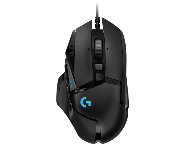 G502 HERO High Performance Wired Gaming Mouse, HERO 25K Sensor, 25,600 DPI, RGB, Adjustable Weights, 11 Programmable Buttons, On-Board Memory, PC / Mac