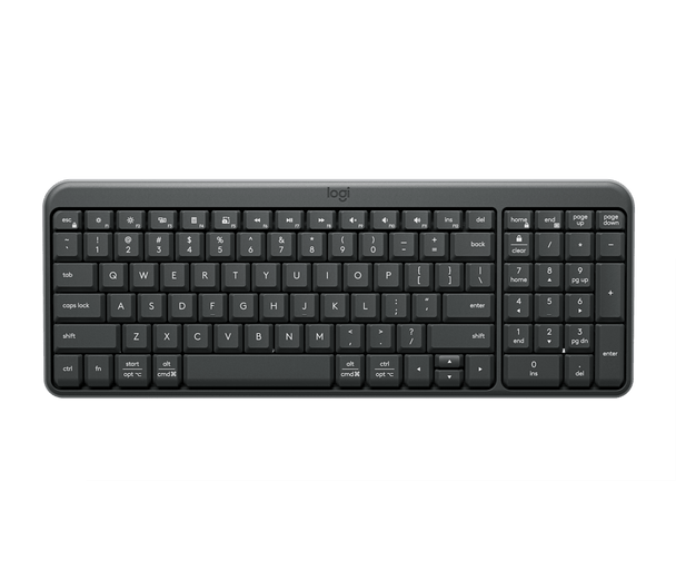 K250 Compact Bluetooth® Wireless Keyboard with Numpad, Easy Connectivity, Compact Wireless Keyboard Made with Recycled Plastic, Spill-Resistant, Comfortable Keys