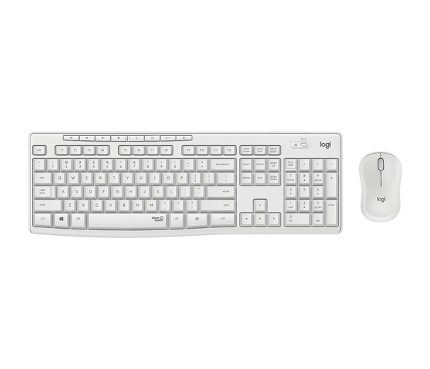 MK295 Silent Wireless Combo with SilentTouch Technology, Full Numpad, Advanced Optical Tracking, Lag-Free Wireless, 90% Less Noise