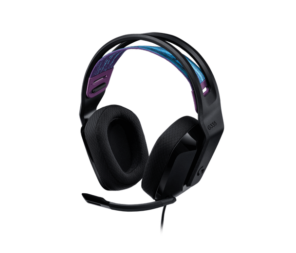 G335 Wired Gaming Headset, with Microphone, 3.5mm Audio Jack, Comfortable Memory Foam Earpads, Lightweight