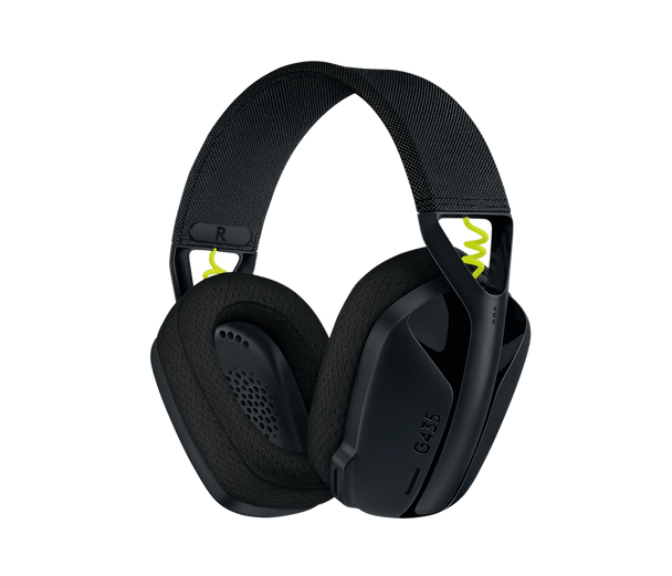 G435 Lightspeed and Bluetooth Wireless Gaming Headset - Lightweight Over-Ear Headphones, Built-in mics, 18h Battery, Compatible with Dolby Atmos, PC, Mobile